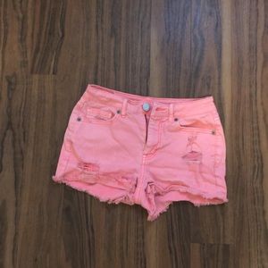 Aeropostale pink jean shorts